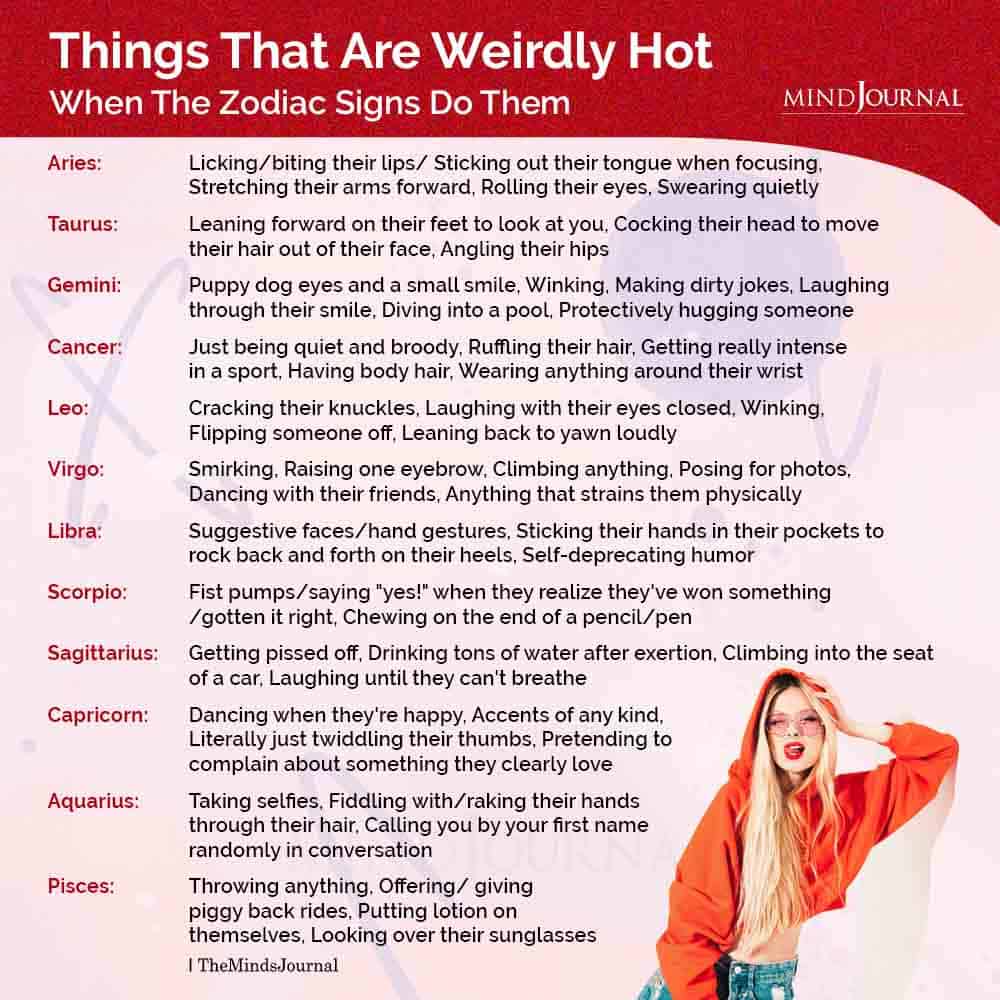 Things That Are Weirdly Hot When The Signs Do Them