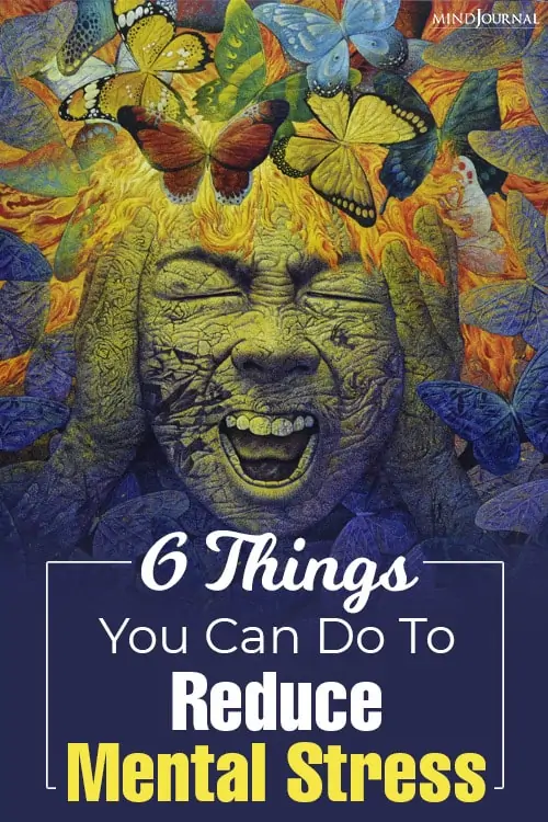 things you can do to reduce mental stress pin