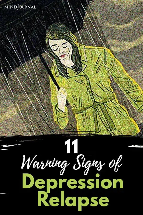 warning signs of depression relapse pin