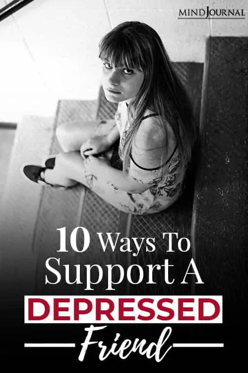 ways to support a depressed friend pin
