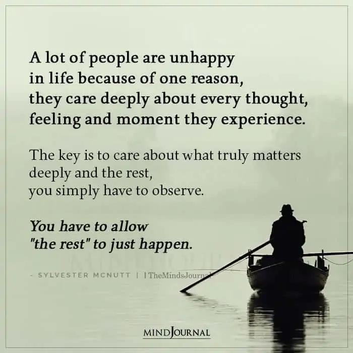 A Lot Of People Are Unhappy In Life