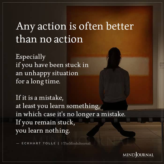 Any Action Is Often Better Than No Action