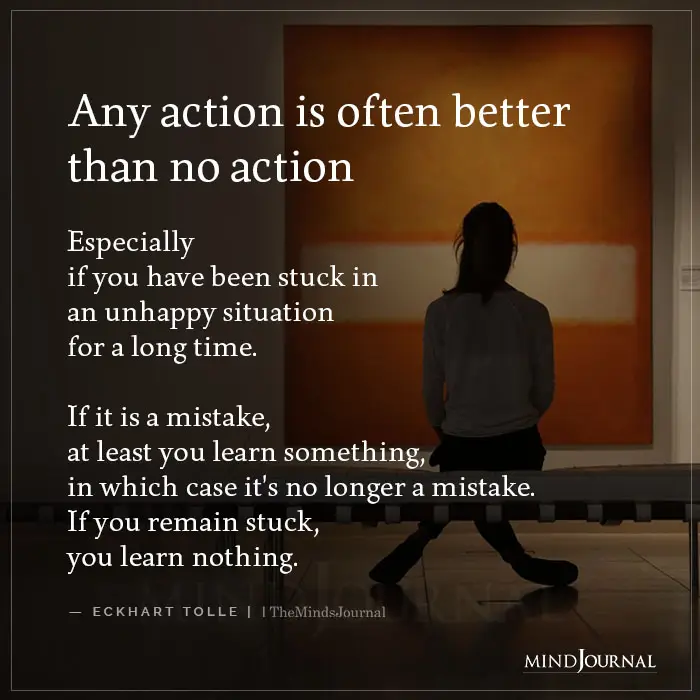 Any Action Is Often Better Than No Action
