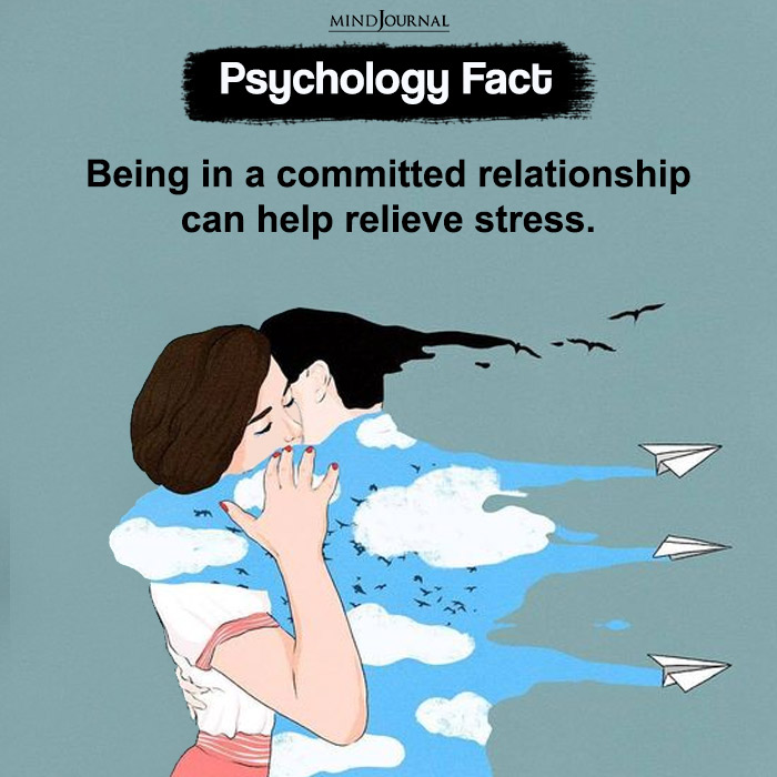 Being in a committed relationship can help relieve stress