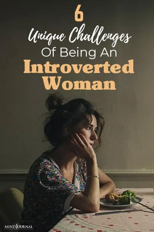 Challenges Being Introverted Woman pin