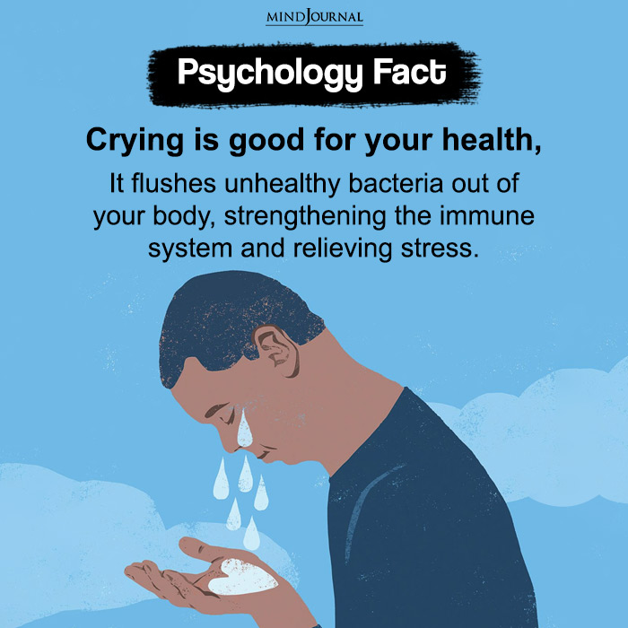 Crying is good for your