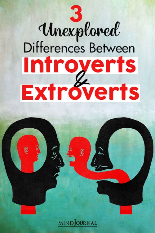Differences Introverts Extroverts pin