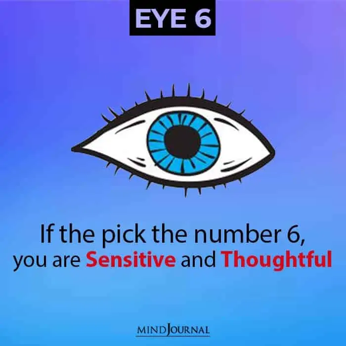 Eye Personality Test sensitive