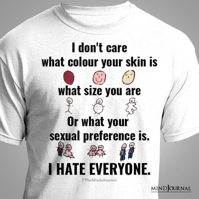 I Do Not Care What Colour Your Skin