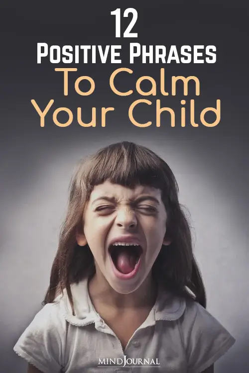 Positive Phrases Calm your Child pin