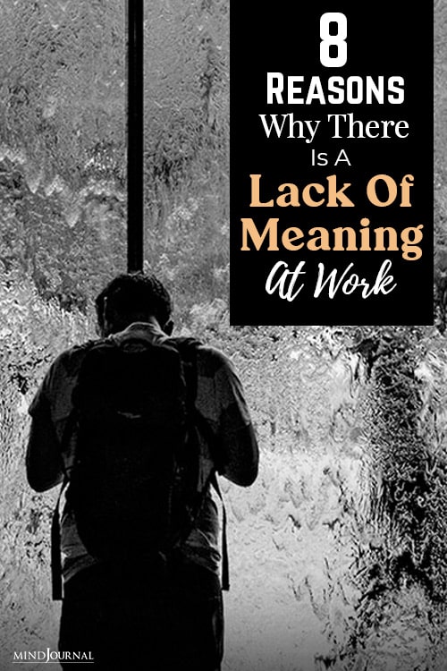 Reasons Lack Of Meaning At Work pin