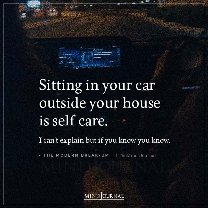 Sitting In Your Car Outside