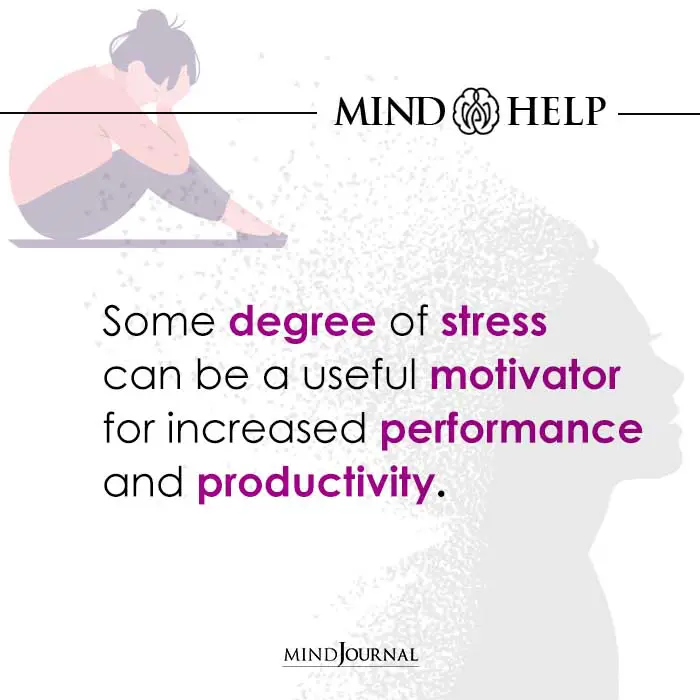 Some Degree of Stress Can Be A Useful Motivator