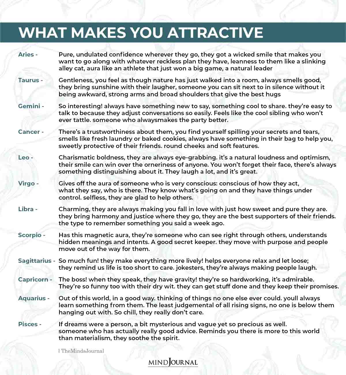 Why Each Rising Sign Is Attractive