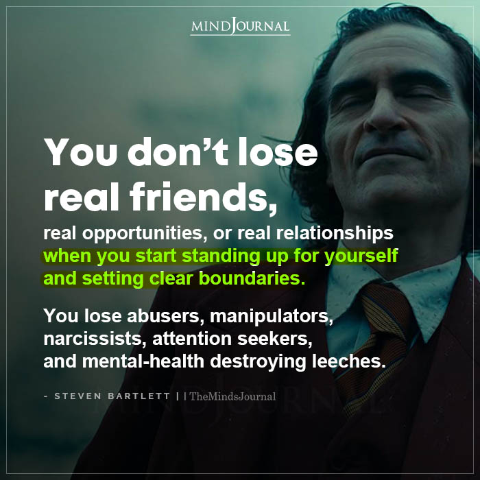 You Dont Lose Real Friends Real Opportunities Or Real Relationships