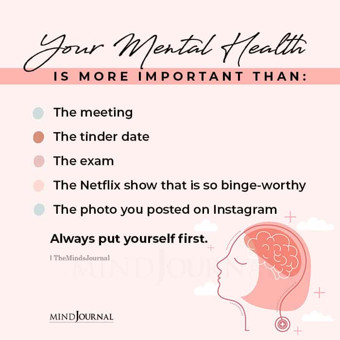 Your Mental Health Is More Important Than