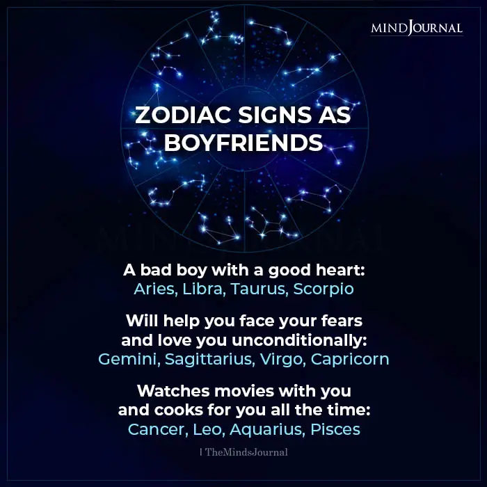 Zodiac Signs As Boyfriends