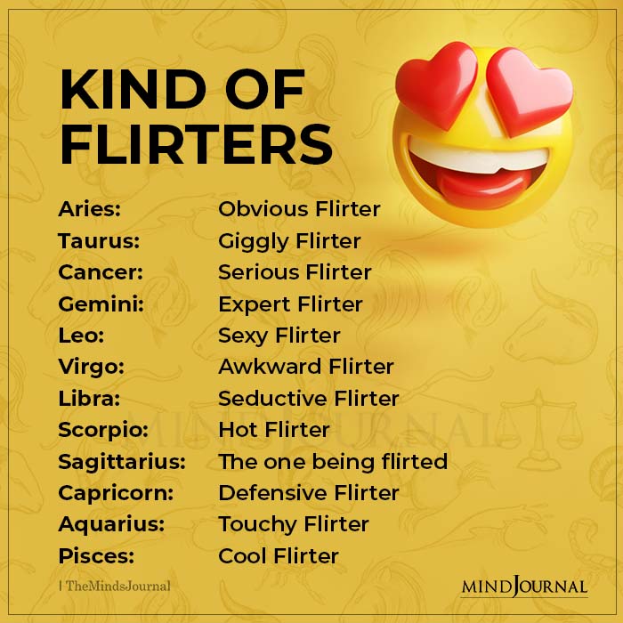 Zodiac Signs As Flirters