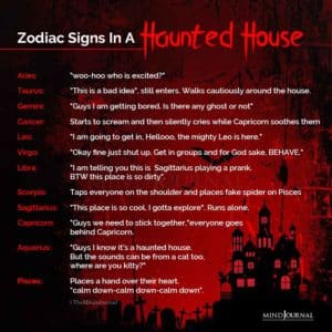 Zodiac Signs In A Haunted House