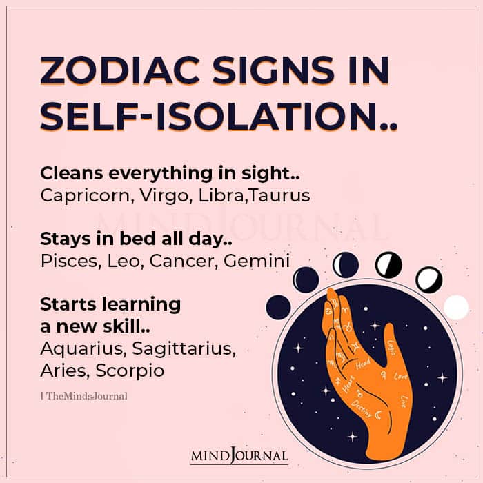 Zodiac Signs In Self Isolation