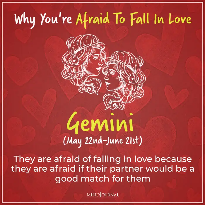 afraid of falling in love gemini