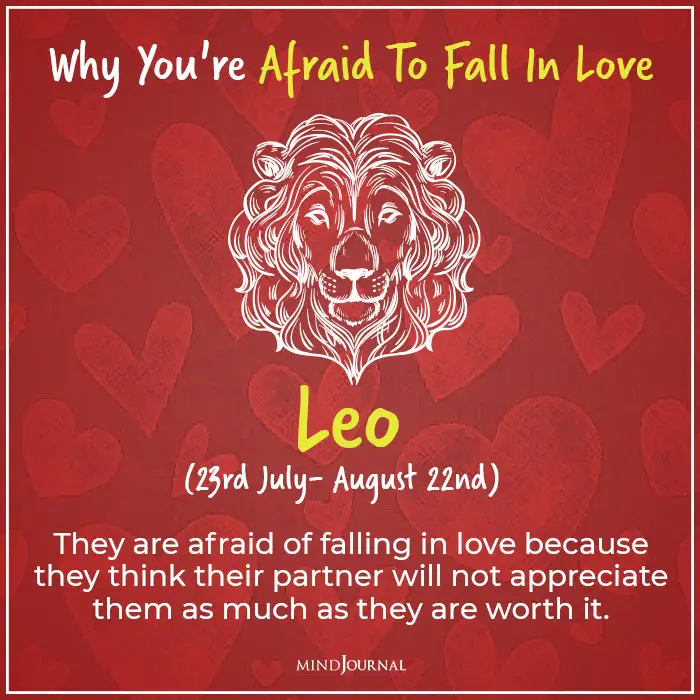 afraid of falling in love leo