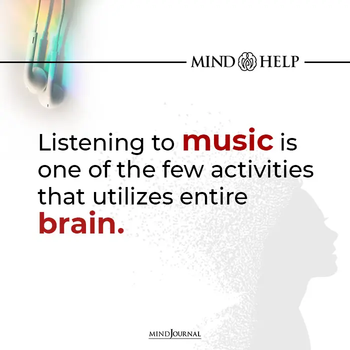 Listening To Music Is One Of The Few Activities