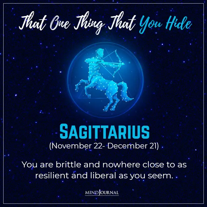 Talking about the zodiac signs secret Sagittarius is afraid to reveal their vulnerability to the world
