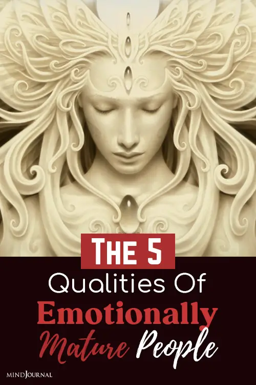 qualities of emotionally mature people pin