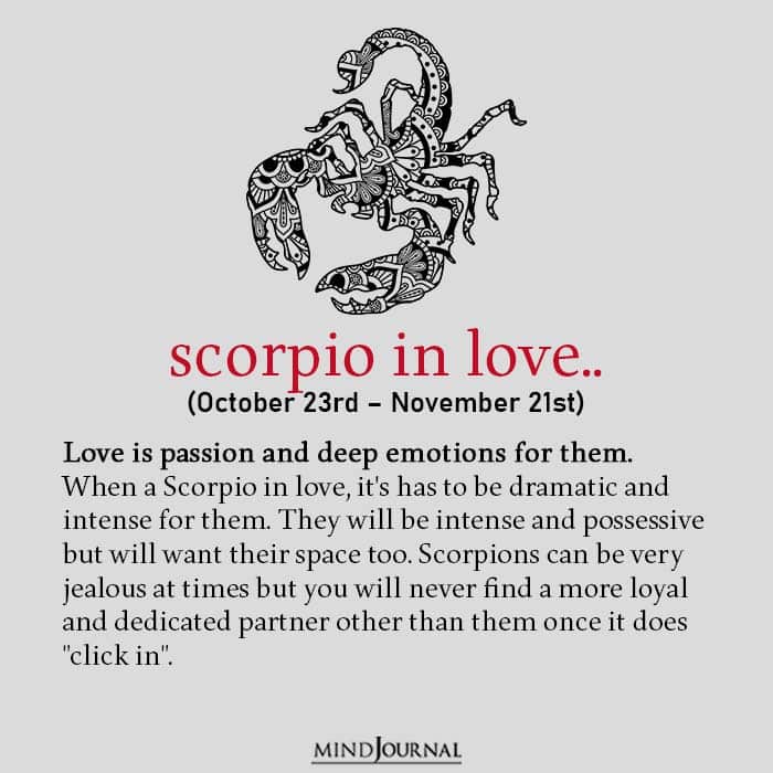 scorpio in love