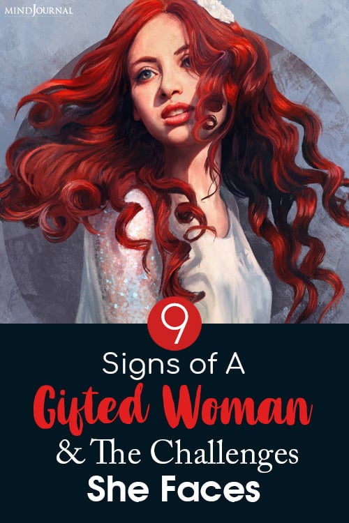 signs of a gifted woman pin gifted