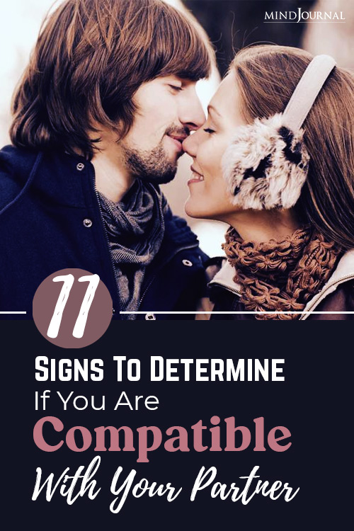 signs to determine if you are compatible with your partner pin