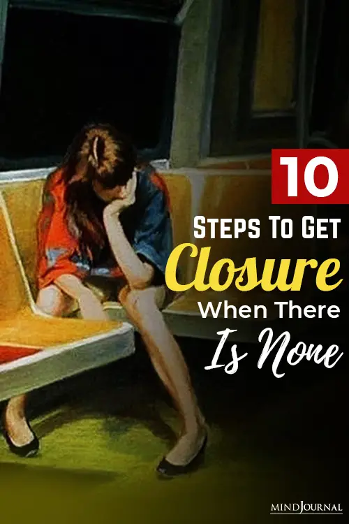 steps to get closure when there is none pin