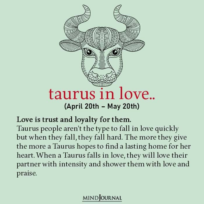 taurus in love
