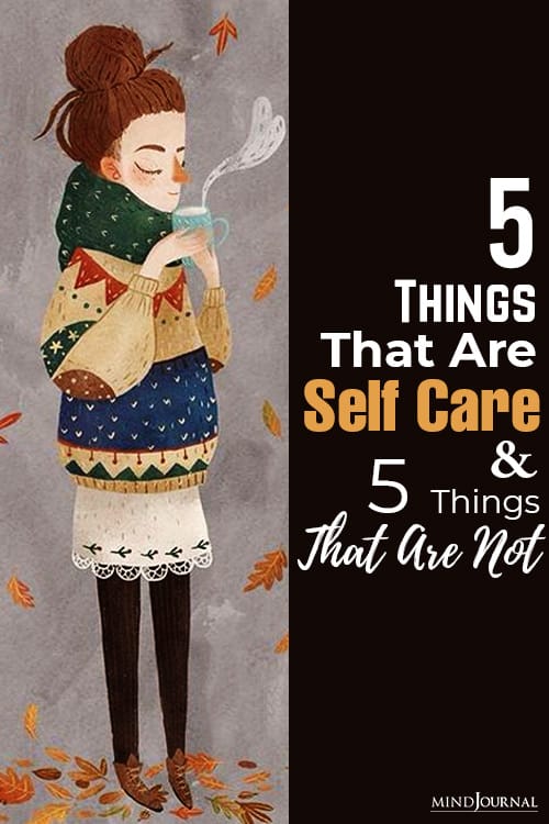 things that are self care and things that are not pin