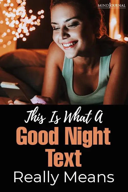 this is what a good night text really means pin