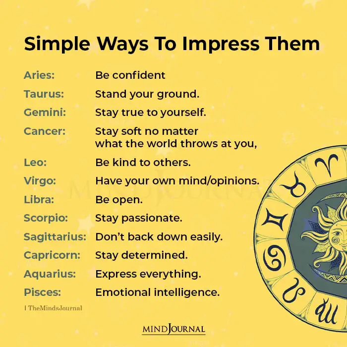 ways to impress the zodiac signs