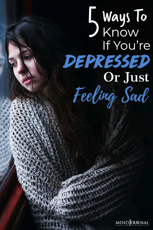 ways to know if you are depressed or sad pin