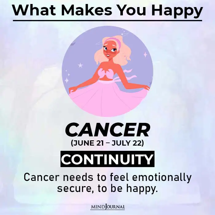 what makes you happy cancer
