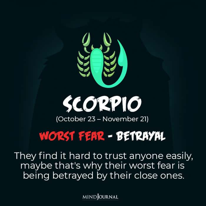Talking about the biggest fear of zodiac signs Scorpio is afraid of being betrayed