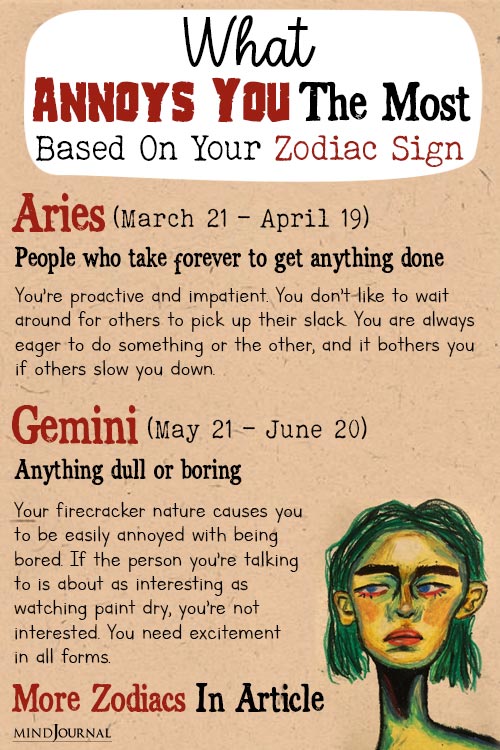 Astrology Reveals Annoys Zodiac Sign detail