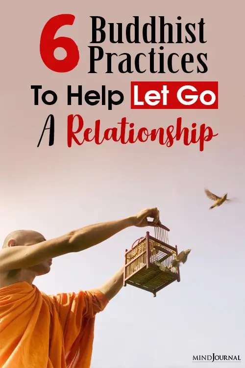 Buddhist Practices To Help Let Go A Relationship pin
