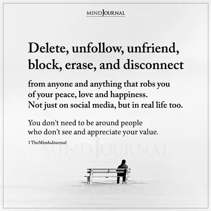 Delete Unfollow Unfriend Block Erase And Disconnect