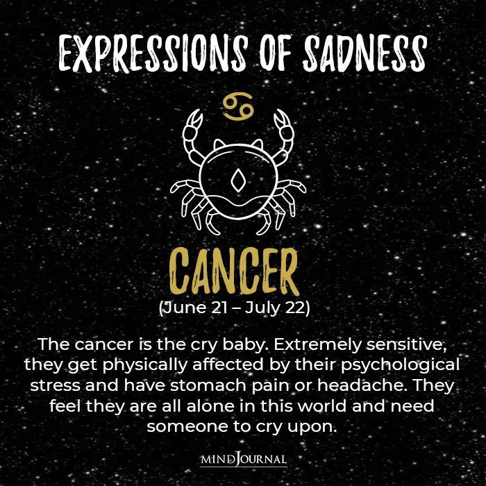 Expressions Of Sadness Cancer