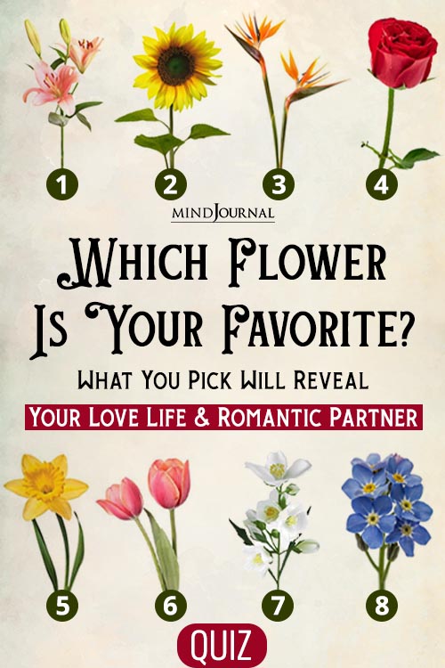 Flower Personality Test Reveals About Love Life pin