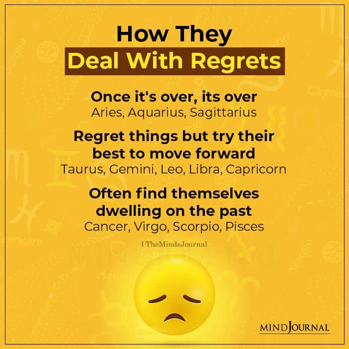 How The Zodiac Signs Deal With Regrets