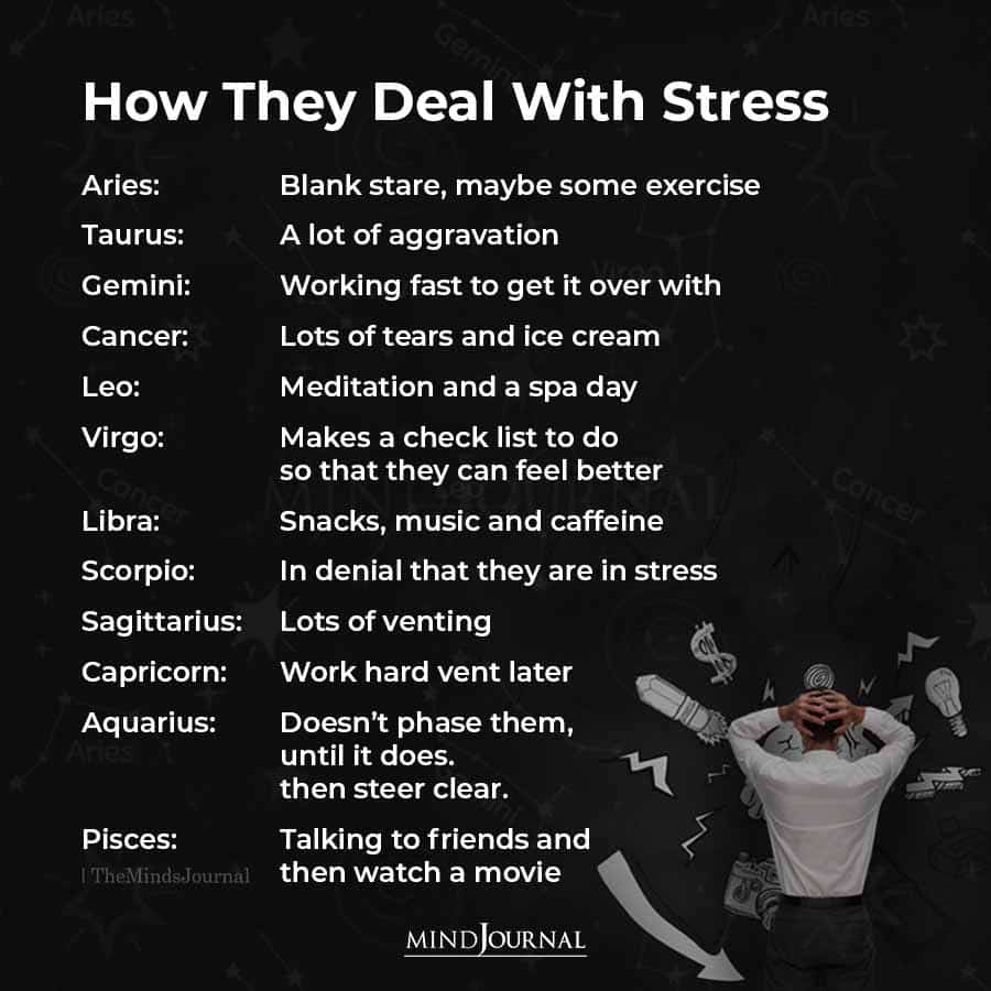 How The Zodiac Signs Deal With Stress