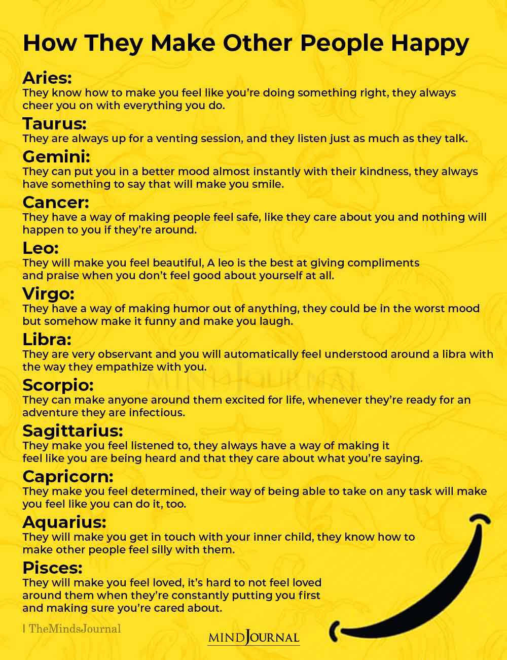 How The Zodiac Signs Make Other People Happy