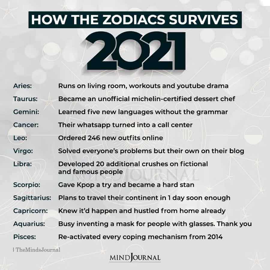 How The Zodiac Signs Survives 2021