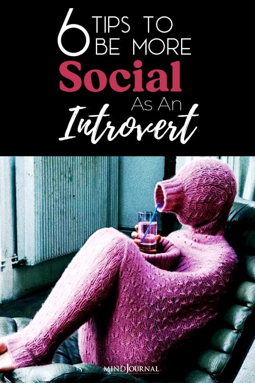 How To Be More Social As An Introvert pin